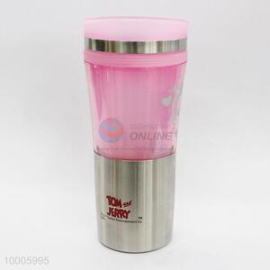 400ml pink plastic auto cup