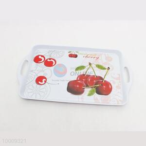 Wholesale Strawberry Rectangular Plastic Fruite <em>Salver</em> With Handle
