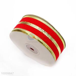 Wholesale Red&Gold Lint Ribbon