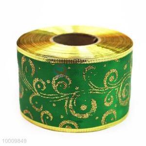 Wholesale Green Satin Ribbon With Pattern