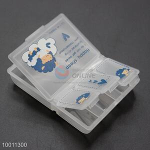 Cute pill box with 4 compartment