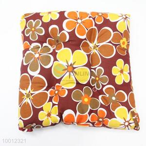Wholesale Popular Square Canvas Flower Printed Seat Cushion