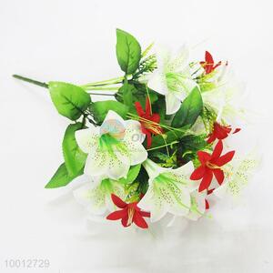 Wholesale White/Red Lily <em>Artificial</em> <em>Flower</em> For Decoration