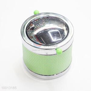 Wholesale Green Fancy Windproof <em>Ashtray</em> Tin Box/Can With Handle