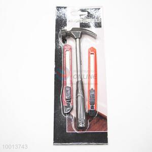 3pcs Hardware Tools Set of A Mini Hammer and Two Small Art Knives