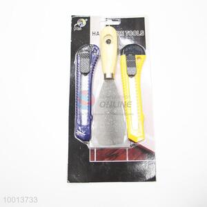 3pcs Hardware Tools Set of A Putty Knife and 2pcs Art Knives