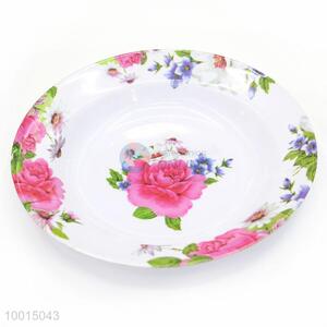 Wholesale Flower Melamine <em>Plate</em> /Dinner <em>Plate</em> With Gold Border