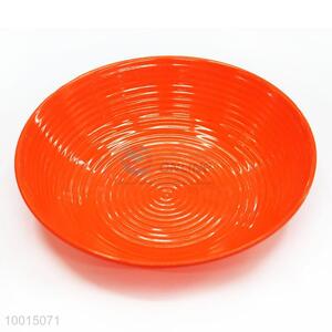 Wholesale Round Orange Melamine <em>Bowl</em> With Steark Pattern