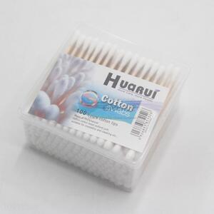 High quality 200 pcs cotton swabs with plastic box