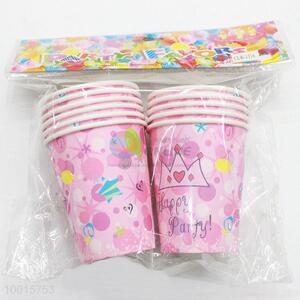 10pcs/bag Pink Paper <em>Cups</em> for Birthday Festive Party