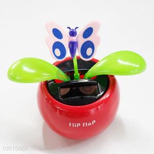 Cute <em>Solar</em> Powered Dancing Flower with Butterfly Toy for Car Interior Decoration