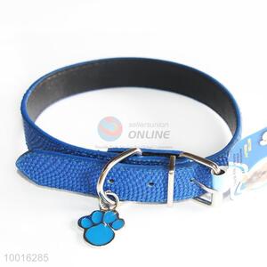 Wholesale Competitive Price Fashion Blue PU Dog Collar/Dog Leashes