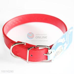 Wholesale Competitive Price Red PU Dog Collar/Dog Leashes
