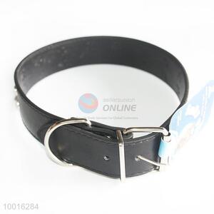 Wholesale High Quality Black PU Dog Collar/Dog Leashes