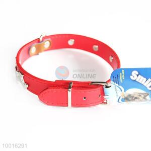 Wholesale Fashion Red PU Dog Collar/Dog Leashes