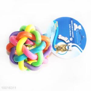Wholesale Colorful Ball Pet Toys For Dog With Small Bell