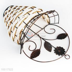 Wholesale 3Pieces European style Woven Wall mounted Flower Basket with Handle