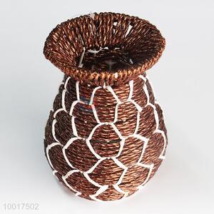 Beautiful Brown Paper <em>Flower</em> <em>Vase</em>  For Home Decoration