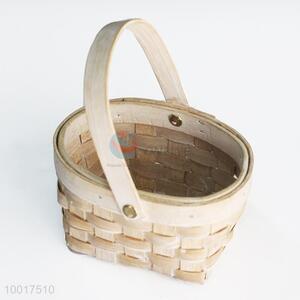 Durable Bamboo Basket with Handle For Decoration