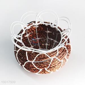 Wholesale Beautiful Flower Shaped Woven Basket