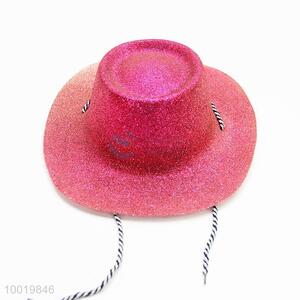 High Quality Pink Cowboy Hat Glitter