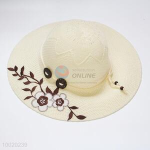 Printing Flower Hat For Beach/Summer