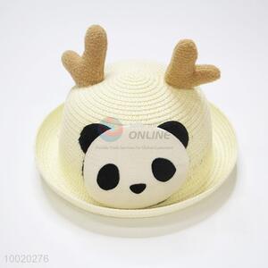 Lovely Panda Children <em>Straw</em> Hat