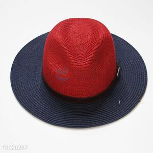 Color Matching Fashion Cowboy Style <em>Straw</em> Hat