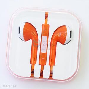 Orange <em>earphone</em> <em>headphone</em> for mobile iphone/MP3