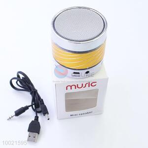 Wholesale Fashionable Golden Portable Wireless Mini Bluetooth <em>Speaker</em>