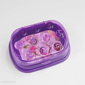 Purple plastic <em>soap</em> box