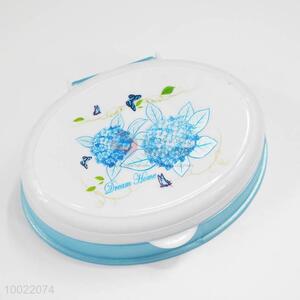 Oval flower pattern plastic <em>soap</em> box