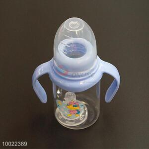 150ml Light Blue <em>Feeding</em>-<em>bottle</em> with Duck Pattern, Silicone Nipple PC <em>Bottle</em>