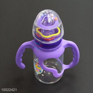 150ml New Design Purple <em>Feeding</em>-<em>bottle</em>, Milk Baby <em>Feeding</em> Silicone Nipple PC <em>Bottle</em>
