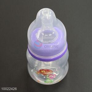 60ml l Cute Purple <em>Feeding</em>-<em>bottle</em> with Beautiful Girl Pattern, Milk Baby <em>Feeding</em> Silicone Nipple PC