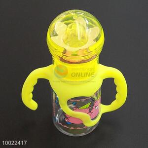 150ml New Design Yellow <em>Feeding</em>-<em>bottle</em>, Milk Baby <em>Feeding</em> Silicone Nipple PC <em>Bottle</em>