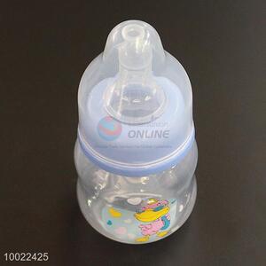 60ml l Cute Light Blue <em>Feeding</em>-<em>bottle</em> with Duck Pattern, Milk Baby <em>Feeding</em> Silicone Nipple PC