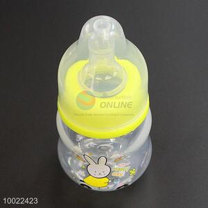 60ml l Cute Yellow <em>Feeding</em>-<em>bottle</em> with Rabbit Pattern, Milk Baby <em>Feeding</em> Silicone Nipple PC <em>Bottle</em>