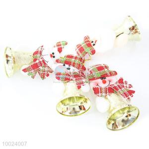 Hot Sale Cheap Christmas Checks Bear Gold Bell Lively Cloth Pendant