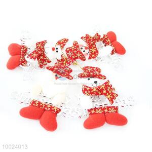 Hot Sale Cheap Christmas Snow Flowers Letters Small Cute Lively Cloth Pendant