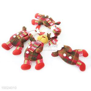 Hot Sale Cheap Christmas England Checks Animals Small Cute Lively Cloth Pendant
