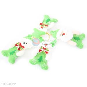 Hot Sale Cheap Christmas Snow Flower Green Tree Small Cute Lively Cloth Pendant