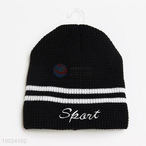 Wholesale Fashion Black Knitted Hat/Beanie Cap