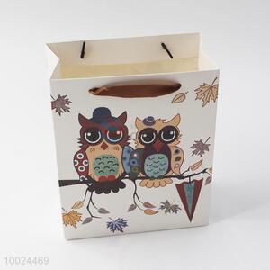 17*21*8.5cm cute <em>gift</em> bag printed with owl