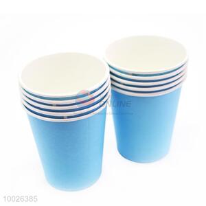 Pure Blue Color Disposable <em>Paper</em> Cup