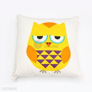 Cute Yellow Owl Pattern Square <em>Pillow</em>/Cuhsion