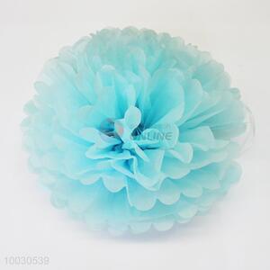 Holiday decoration 15 inch blue ball-flower