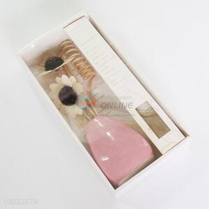 No Fire&Smokeless Aromatherapy Suit with Pink Ceramic-bottle for Home Decoration