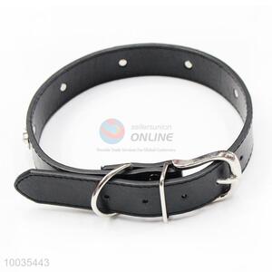High Quality Black PU Pet Collars/Leashes