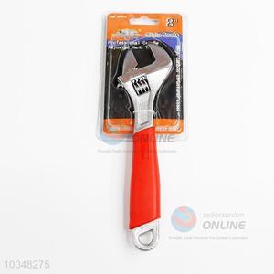 Red Handle 6'' Adjustable Carbon Steel Wrench